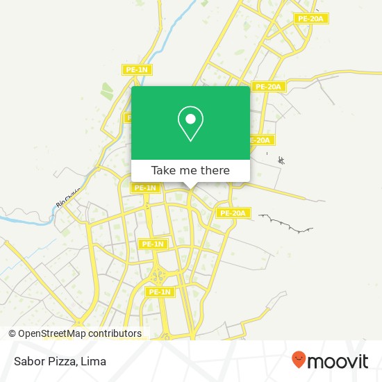 Sabor Pizza map