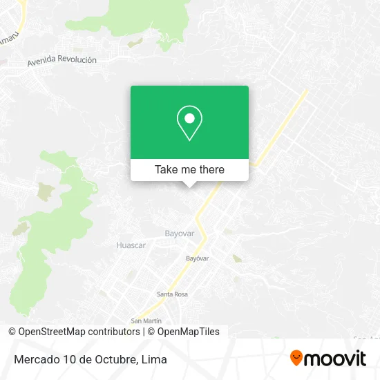 Mercado 10 de Octubre map