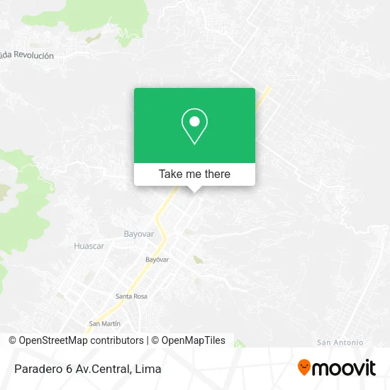 Mapa de Paradero 6 Av.Central
