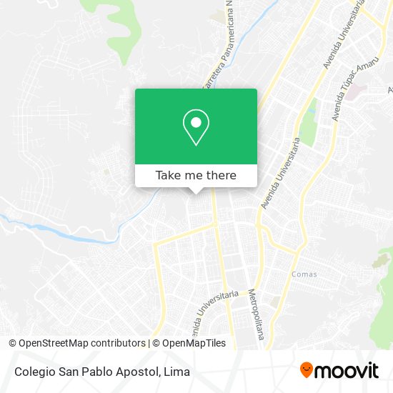 Colegio San Pablo Apostol map