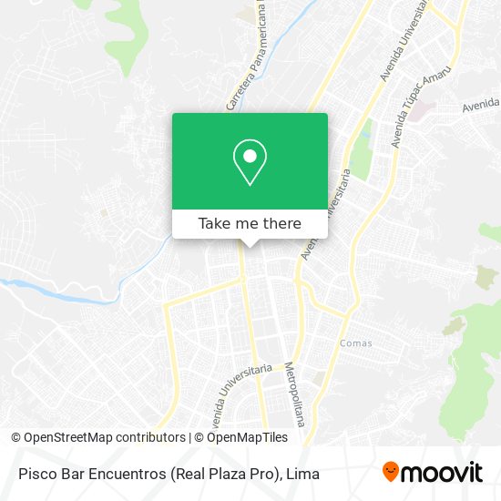 Pisco Bar Encuentros (Real Plaza Pro) map