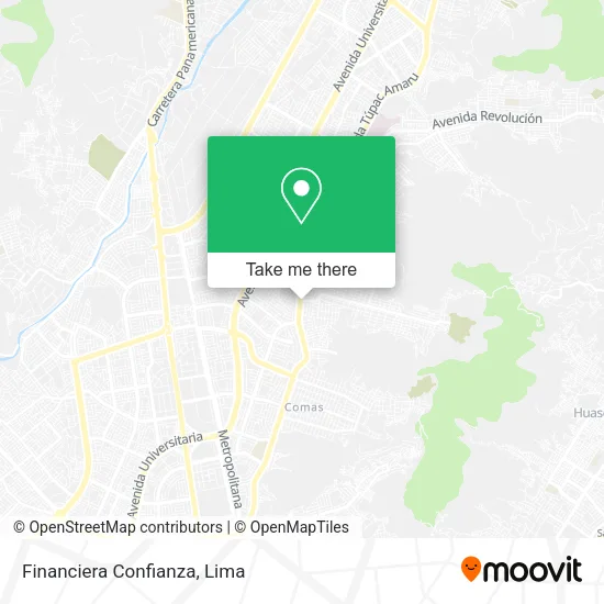 Financiera Confianza map
