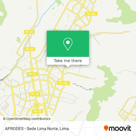 APRODES - Sede Lima Norte map