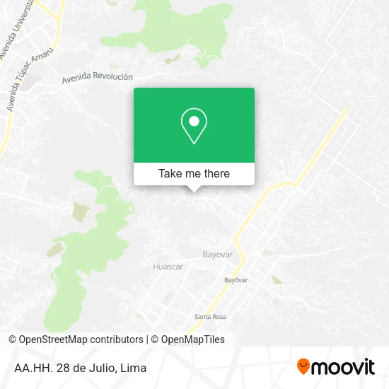 AA.HH. 28 de Julio map