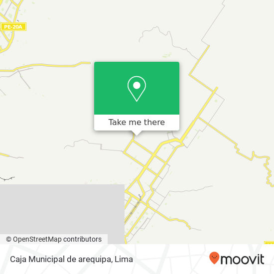 Caja Municipal de arequipa map