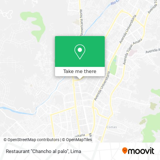 Restaurant "Chancho al palo" map