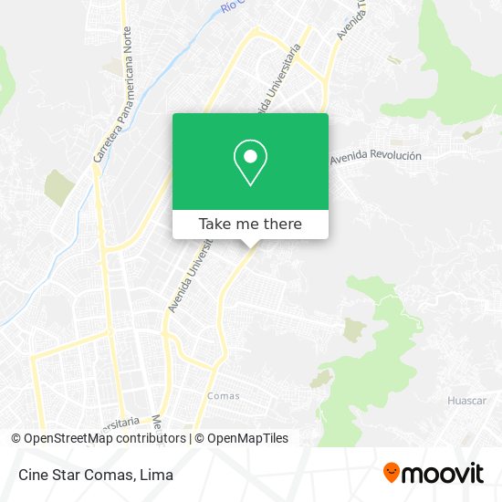 Cine Star Comas map