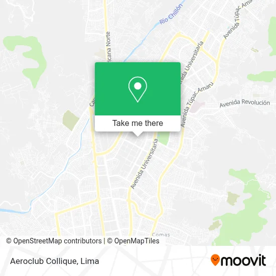 Aeroclub Collique map