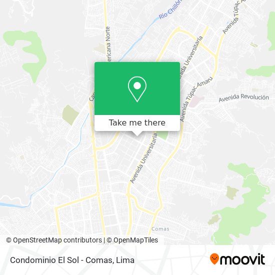 Condominio El Sol - Comas map