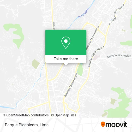 Parque Picapiedra map