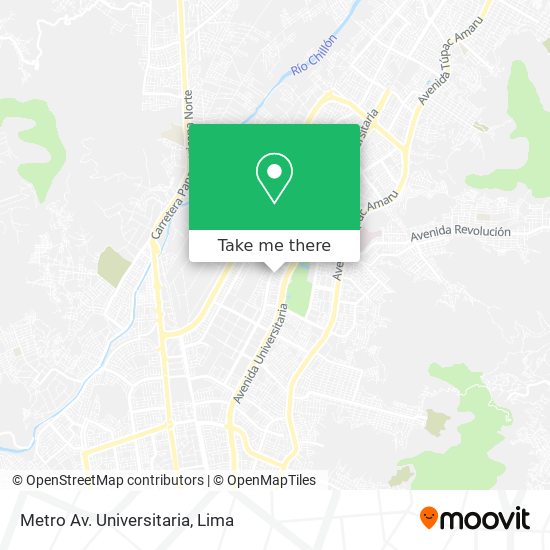 Metro Av. Universitaria map