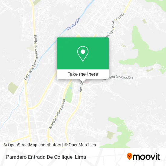 Paradero Entrada De Collique map