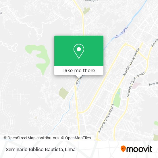 Mapa de Seminario Bíblico Bautista