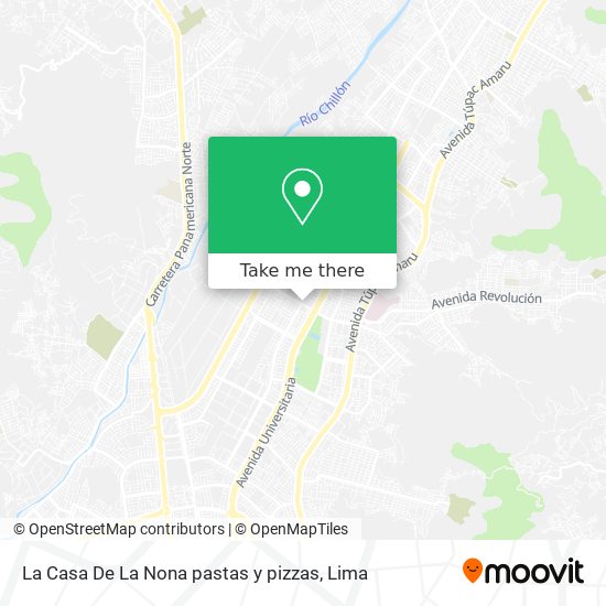 La Casa De La Nona pastas y pizzas map