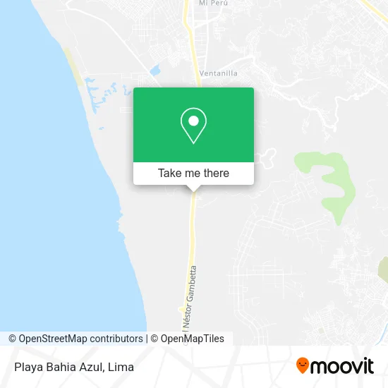 Playa Bahia Azul map