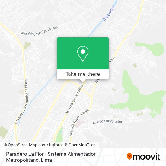 Paradero La Flor - Sistema Alimentador Metropolitano map