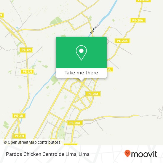 Pardos Chicken Centro de Lima map