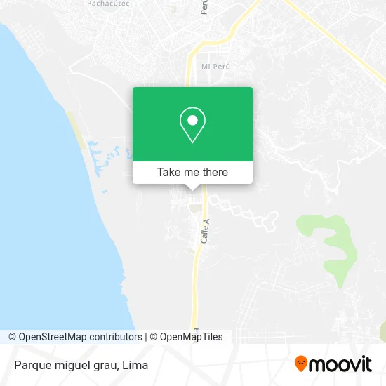 Parque miguel grau map