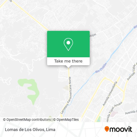 Lomas de Los Olivos map