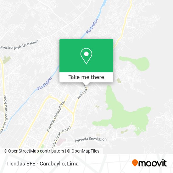 Tiendas EFE - Carabayllo map