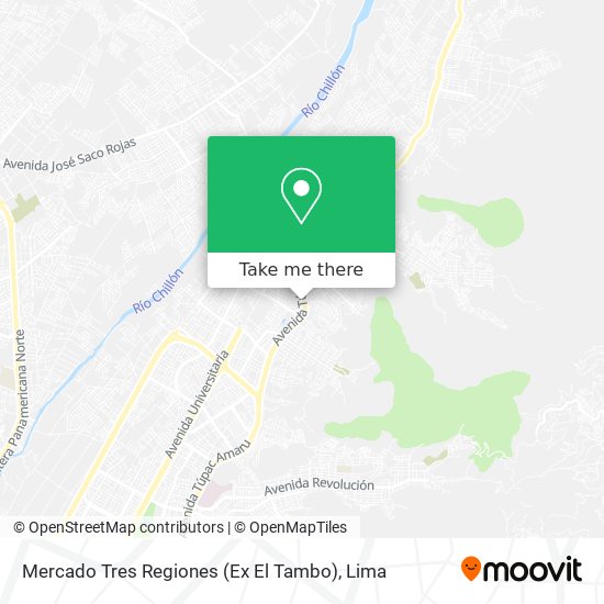 Mercado Tres Regiones (Ex El Tambo) map