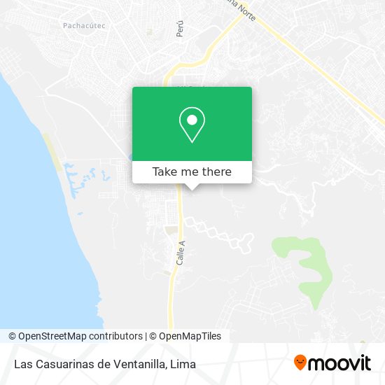 Las Casuarinas de Ventanilla map