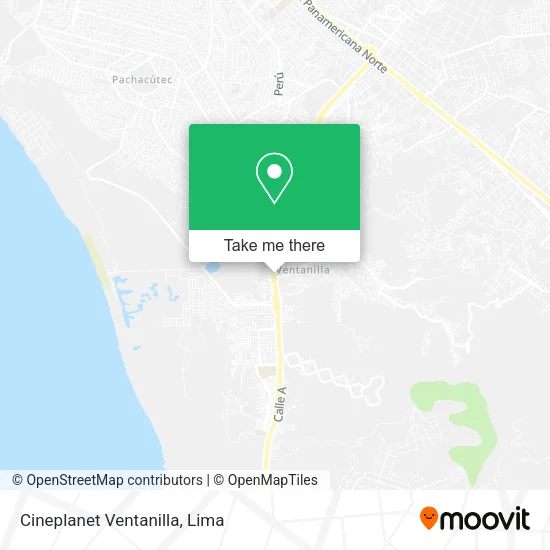 Cineplanet Ventanilla map