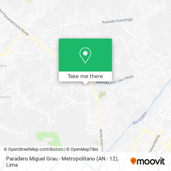 Paradero Miguel Grau - Metropolitano (AN - 12) map