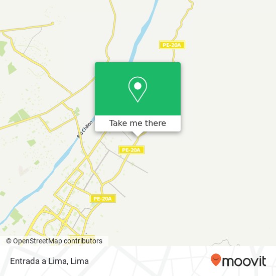 Entrada a Lima map