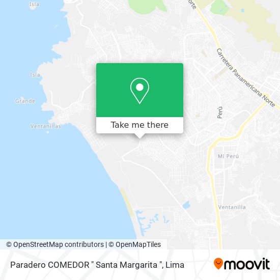 Paradero COMEDOR " Santa Margarita " map