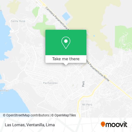 Las Lomas, Ventanilla map