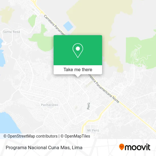 Programa Nacional Cuna Mas map