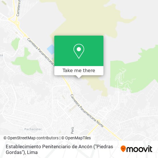 Mapa de Establecimiento Penitenciario de Ancón ("Piedras Gordas")