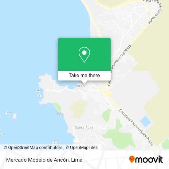Mercado Modelo de Ancón map