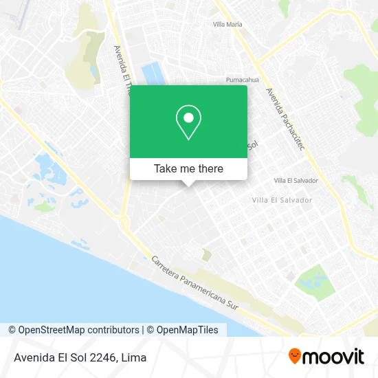 Avenida El Sol 2246 map