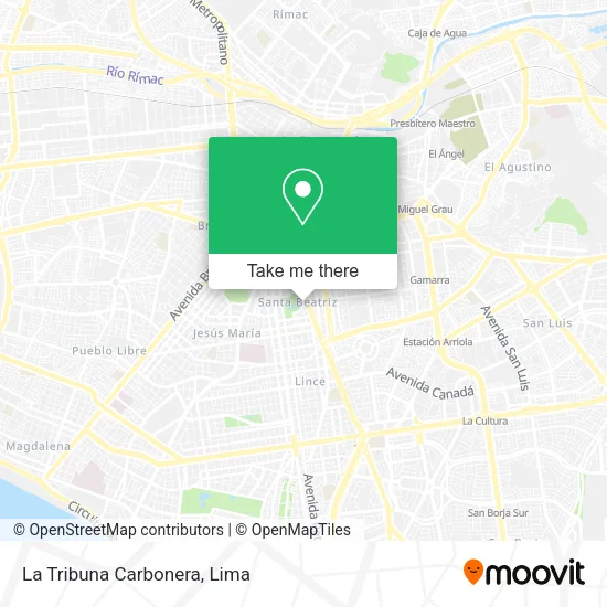 Mapa de La Tribuna Carbonera