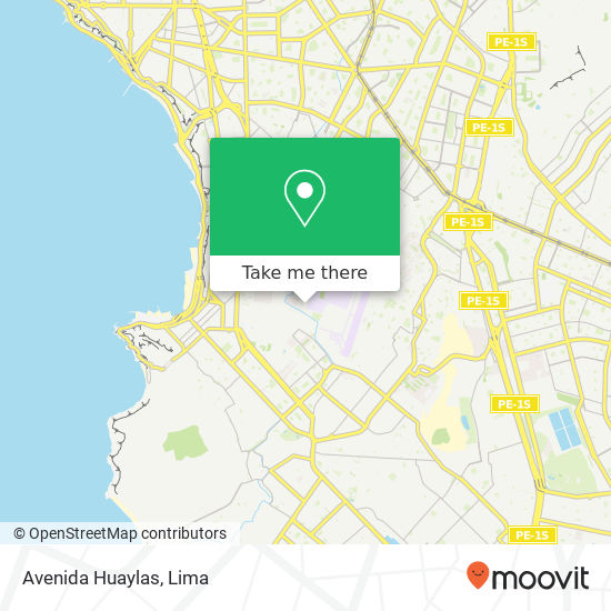 Avenida Huaylas map