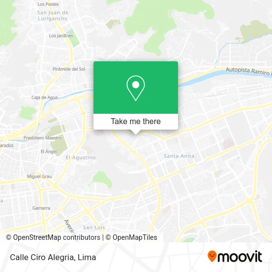 Mapa de Calle Ciro Alegria
