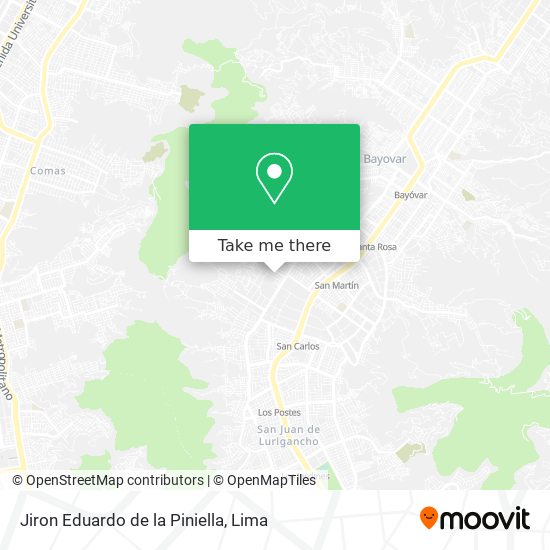 Jiron Eduardo de la Piniella map