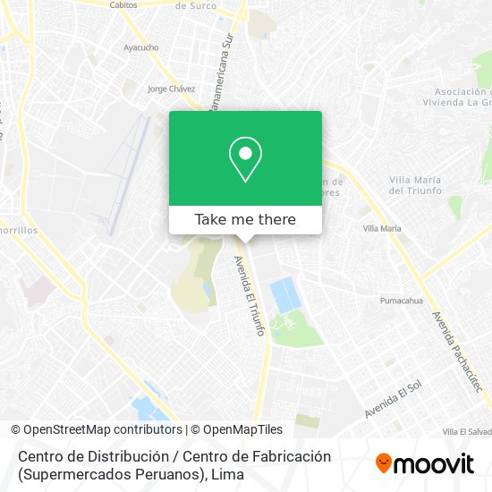 Centro de Distribución / Centro de Fabricación (Supermercados Peruanos) map