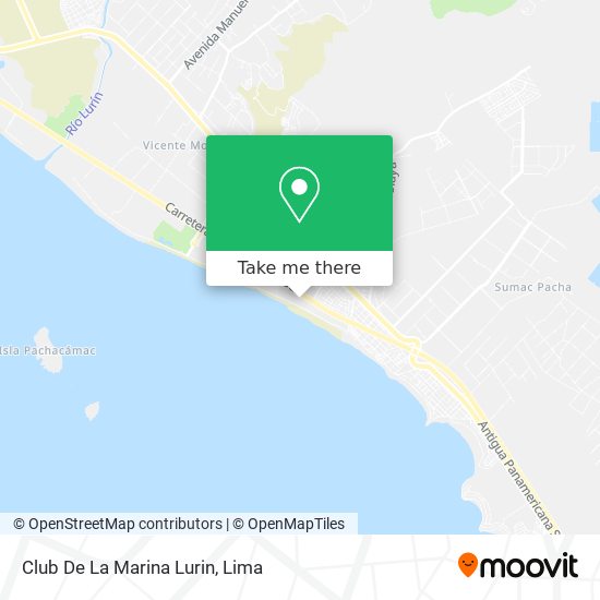 Club De La Marina Lurin map