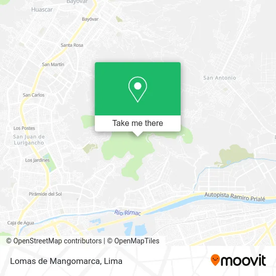 Lomas de Mangomarca map