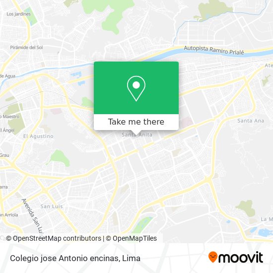 Colegio jose Antonio encinas map