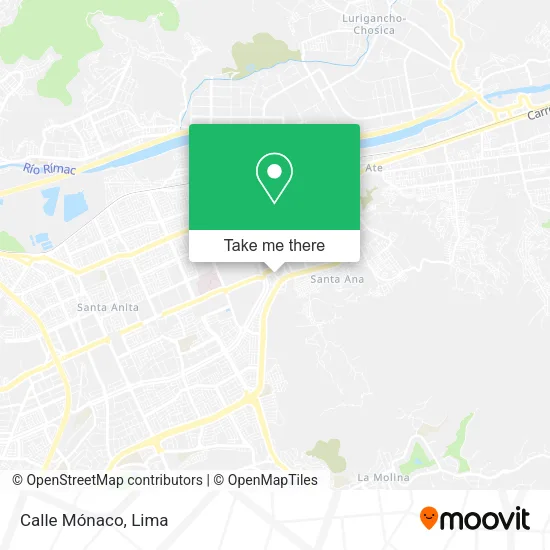 Mapa de Calle Mónaco