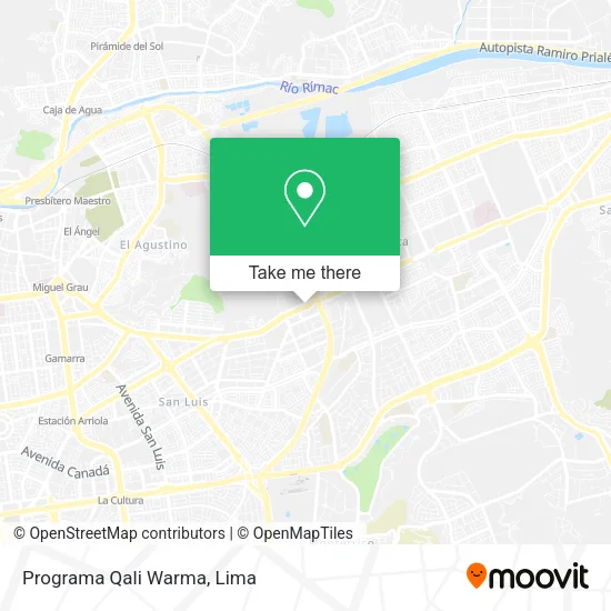 Programa Qali Warma map