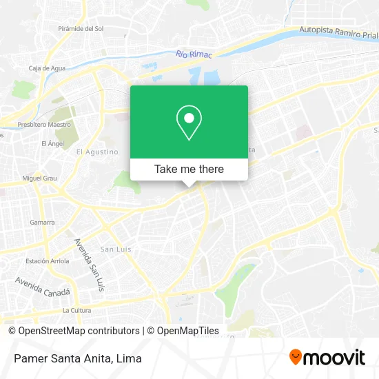 Mapa de Pamer Santa Anita