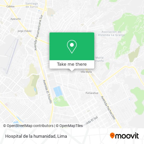 Hospital de la humanidad map