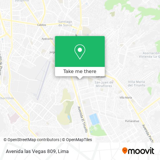 Avenida las Vegas 809 map