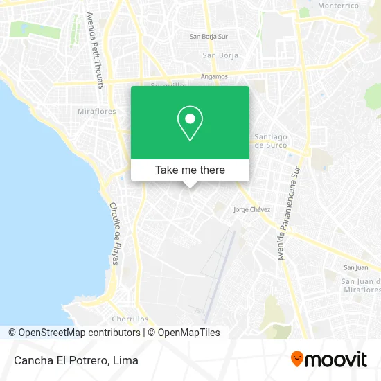 Cancha El Potrero map