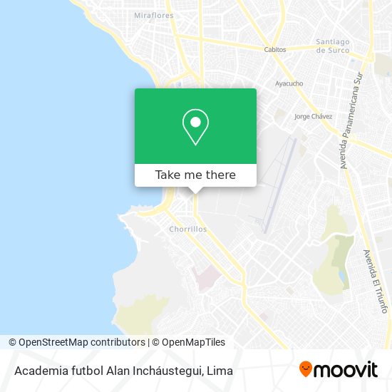 Academia futbol Alan Incháustegui map